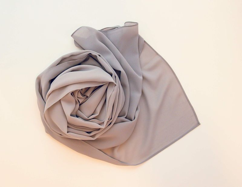 Premium Chiffon Earth Grey