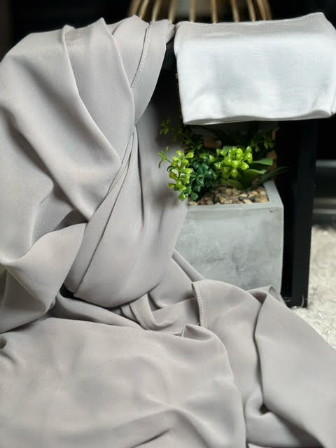 Premium Chiffon Earth Grey